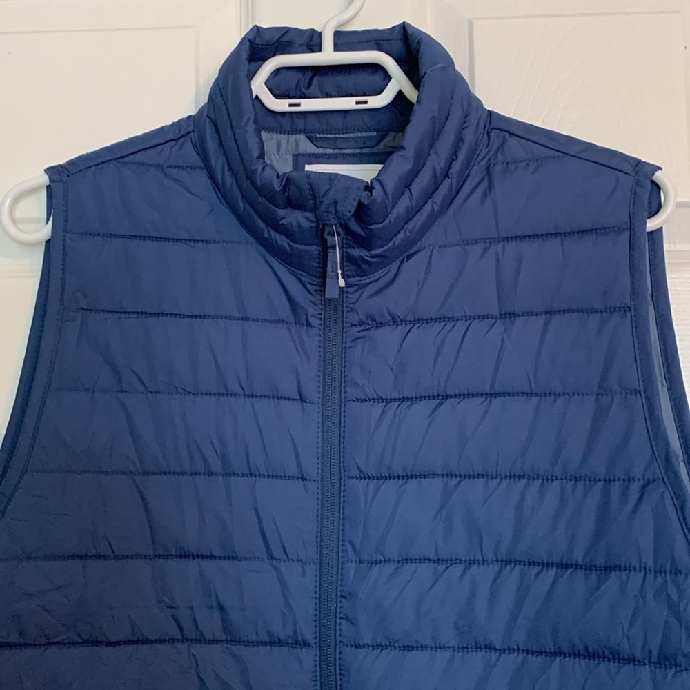 Gap lightweight puffer vest blue mens size extra small COLDCONTROL NWT excellent